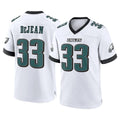 Blackjersey P.Eagles #33 Cooper DeJean Player White Game Home Stitched Jerseys