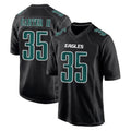 Blackjersey P.Eagles #35 Michael Carter II Player Carbon Black Fashion Home Game Stitched Jerseys