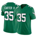 Blackjersey P.Eagles #35 Michael Carter II Player Green Kelly Alternate Vapor F.U.S.E. Home Game Stitched Jerseys