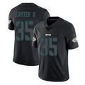 Blackjersey P.Eagles #35 Michael Carter II Player Limited Black Impact Home Game Stitched Jerseys