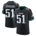 Blackjersey P.Eagles #51 Cam Jurgens Player Black Game Home Stitched Jerseys