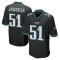 Blackjersey P.Eagles #51 Cam Jurgens Player Black Home Game Stitched Jerseys