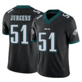 Blackjersey P.Eagles #51 Cam Jurgens Player Black Limited Vapor F.U.S.E. Home Game Stitched Jerseys
