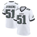 Blackjersey P.Eagles #51 Cam Jurgens Player White Game Home Stitched Jerseys