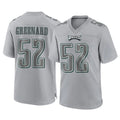 Blackjersey P.Eagles #52 Jonathan Greenard Player Gray Atmosphere Fashion Home Game Stitched Jerseys