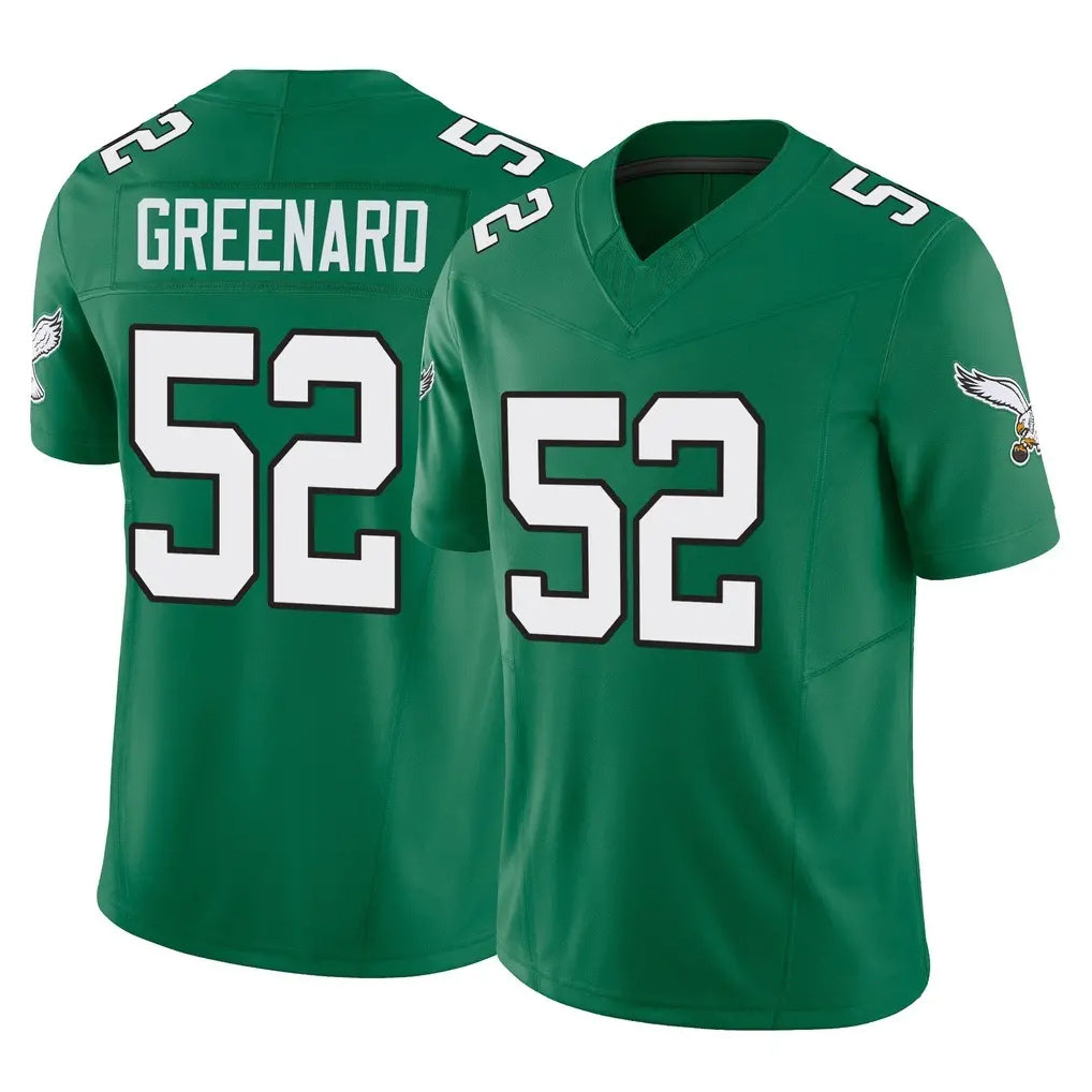 Blackjersey P.Eagles #52 Jonathan Greenard Player Green Kelly Alternate Vapor F.U.S.E. Home Game Stitched Jerseys