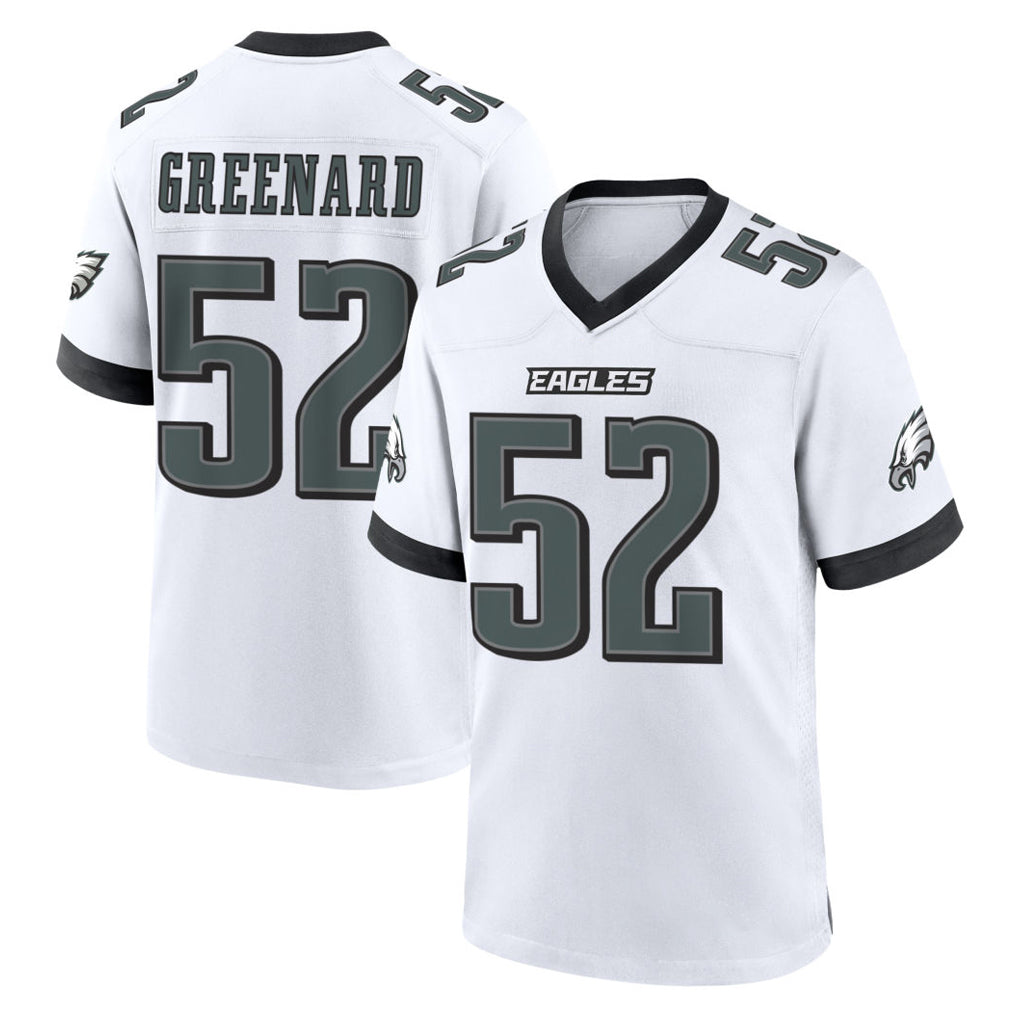 Blackjersey P.Eagles #52 Jonathan Greenard Player White Game Home Stitched Jerseys