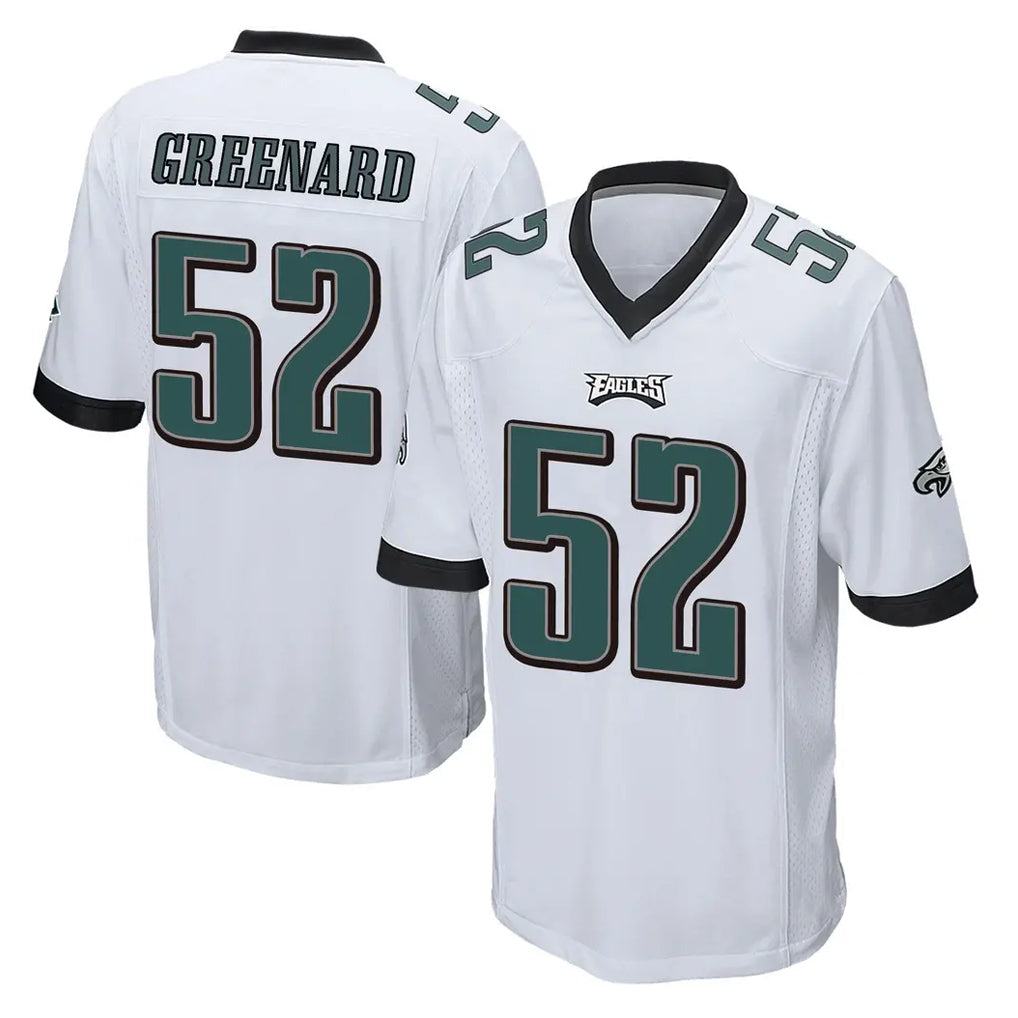 Blackjersey P.Eagles #52 Jonathan Greenard Player White Home Game Stitched Jerseys