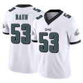 Blackjersey P.Eagles #53 Zack Baun Player White Limited Vapor F.U.S.E. Home Game Stitched Jerseys