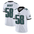 Blackjersey P.Eagles #58 Jalyx Hunt Player White Limited Vapor Untouchable Home Game Stitched Jerseys