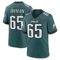 Blackjersey P.Eagles #65 Lane Johnson Player Green Home Game Stitched Jerseys