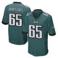 Blackjersey P.Eagles #65 Lane Johnson Player Team Color Green Home Game Stitched Jerseys