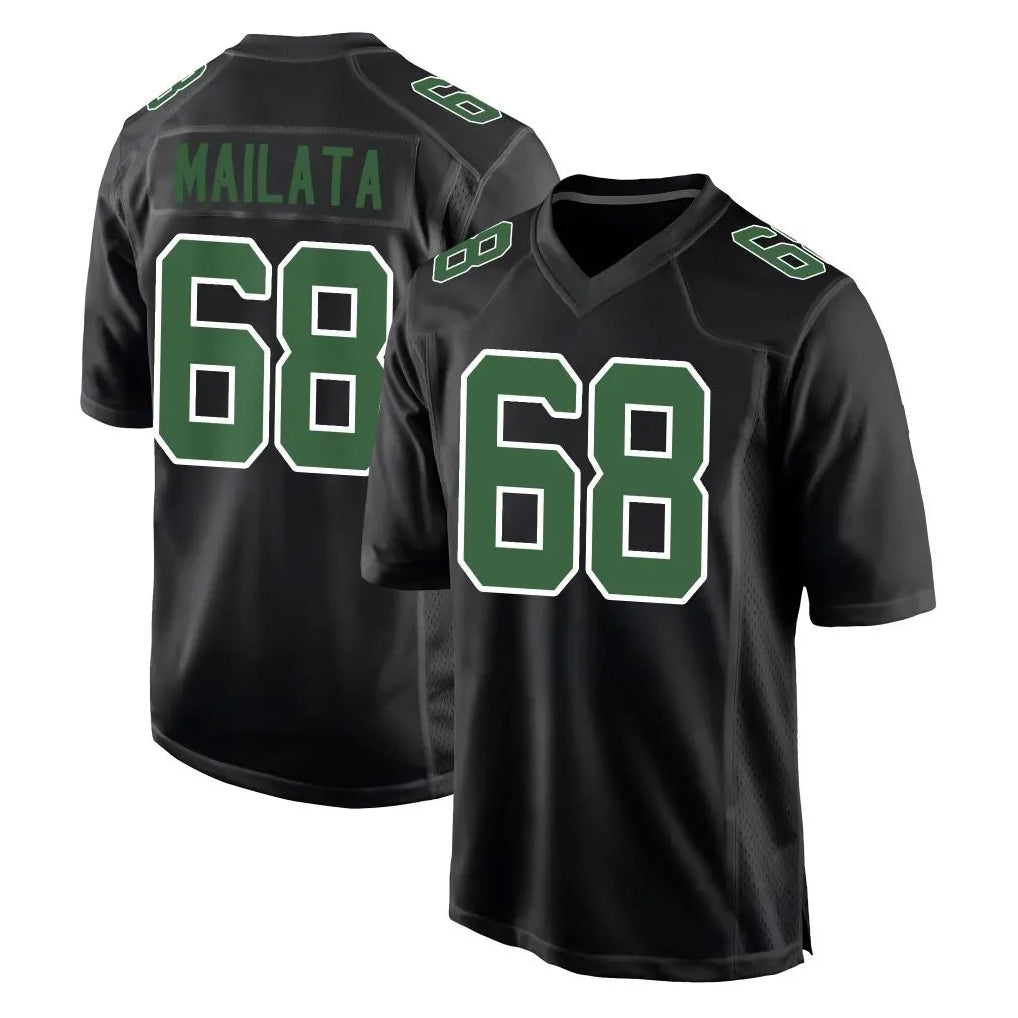 Blackjersey P.Eagles #68 Jordan Mailata Player Carbon Green Fashion Home Game Stitched Jerseys