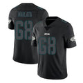 Blackjersey P.Eagles #68 Jordan Mailata Player Limited Black Impact Home Game Stitched Jerseys