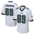 Blackjersey P.Eagles #69 Landon Dickerson Player White Home Game Stitched Jerseys