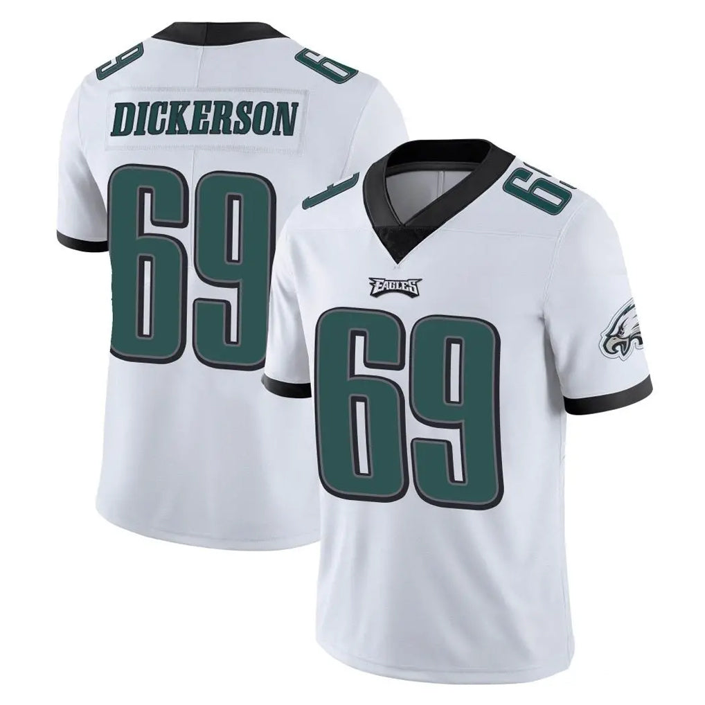 Blackjersey P.Eagles #69 Landon Dickerson Player White Limited Vapor Untouchable Home Game Stitched Jerseys