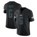 Blackjersey P.Eagles #6 DeVonta Smith Player Limited Black Impact Home Game Stitched Jerseys