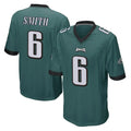 Blackjersey P.Eagles #6 DeVonta Smith Player Team Color Green Home Game Stitched Jerseys