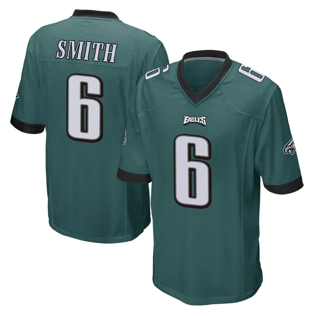 Blackjersey P.Eagles #6 DeVonta Smith Player Team Color Green Home Game Stitched Jerseys