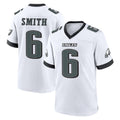 Blackjersey P.Eagles #6 DeVonta Smith Player White Game Home Stitched Jerseys