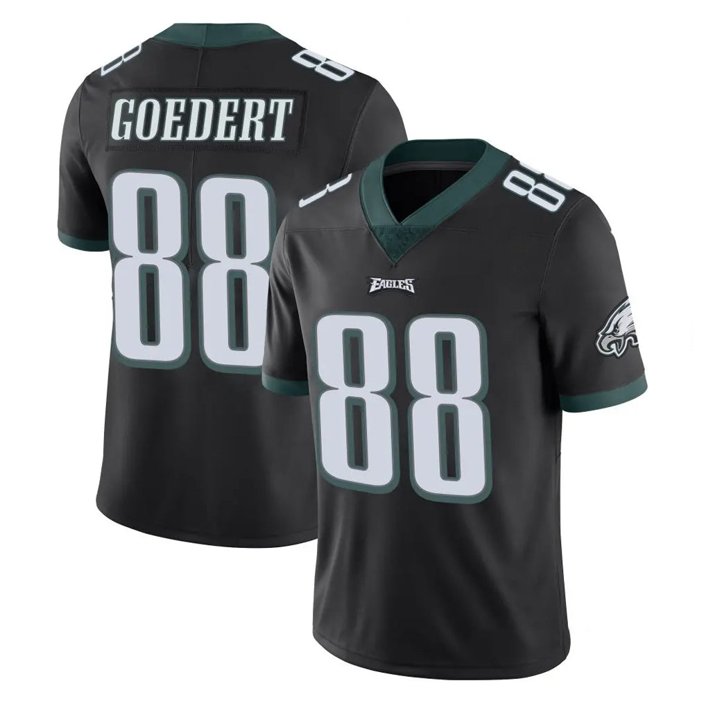 Blackjersey P.Eagles #88 Dallas Goedert Player Black Limited Vapor Untouchable Home Game Stitched Jerseys