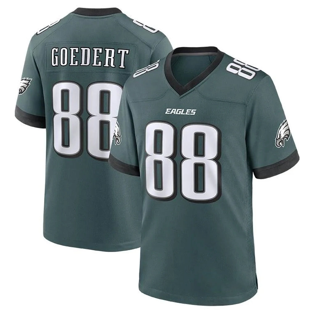 Blackjersey P.Eagles #88 Dallas Goedert Player Green Home Game Stitched Jerseys