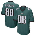 Blackjersey P.Eagles #88 Dallas Goedert Player Team Color Green Home Game Stitched Jerseys