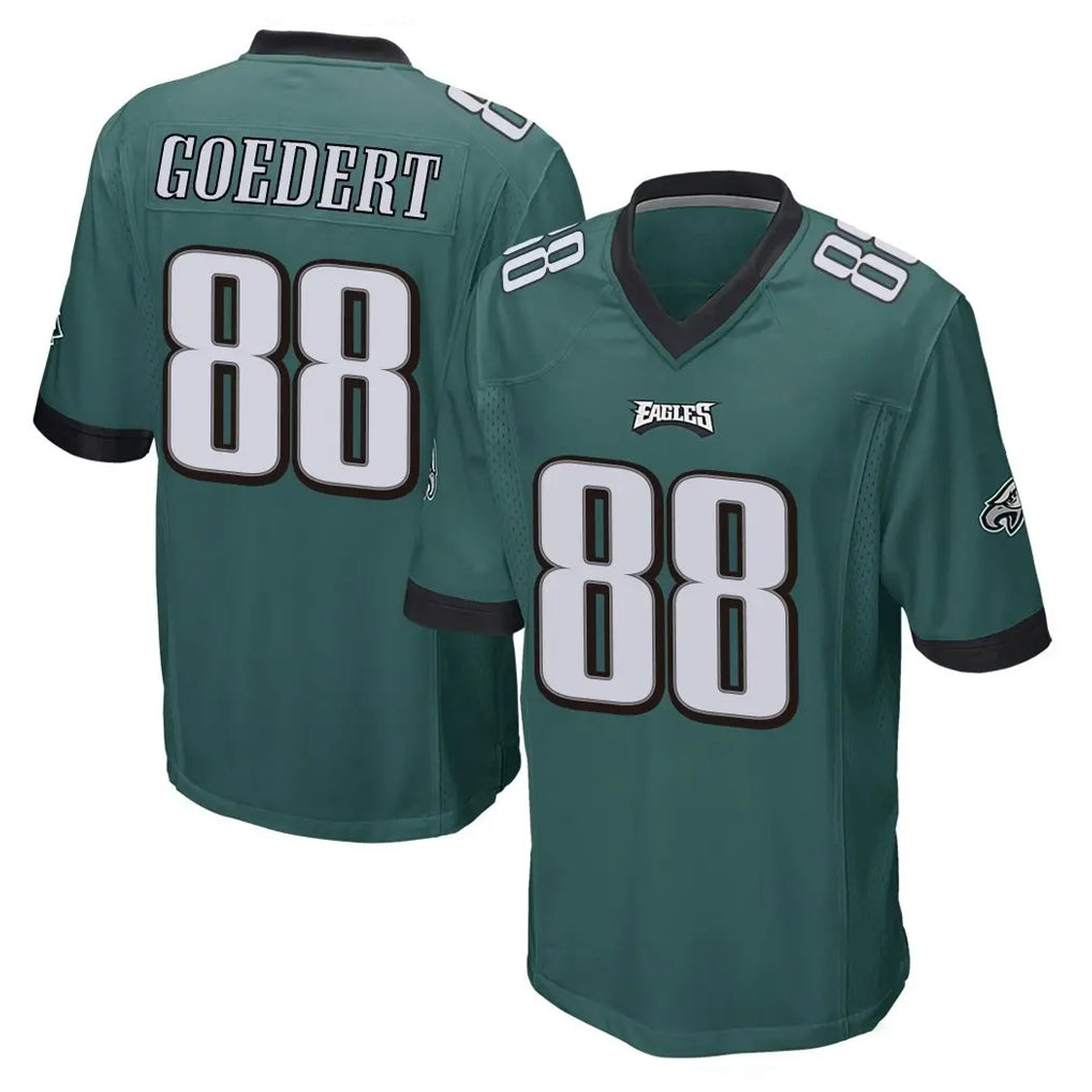 Blackjersey P.Eagles #88 Dallas Goedert Player Team Color Green Home Game Stitched Jerseys