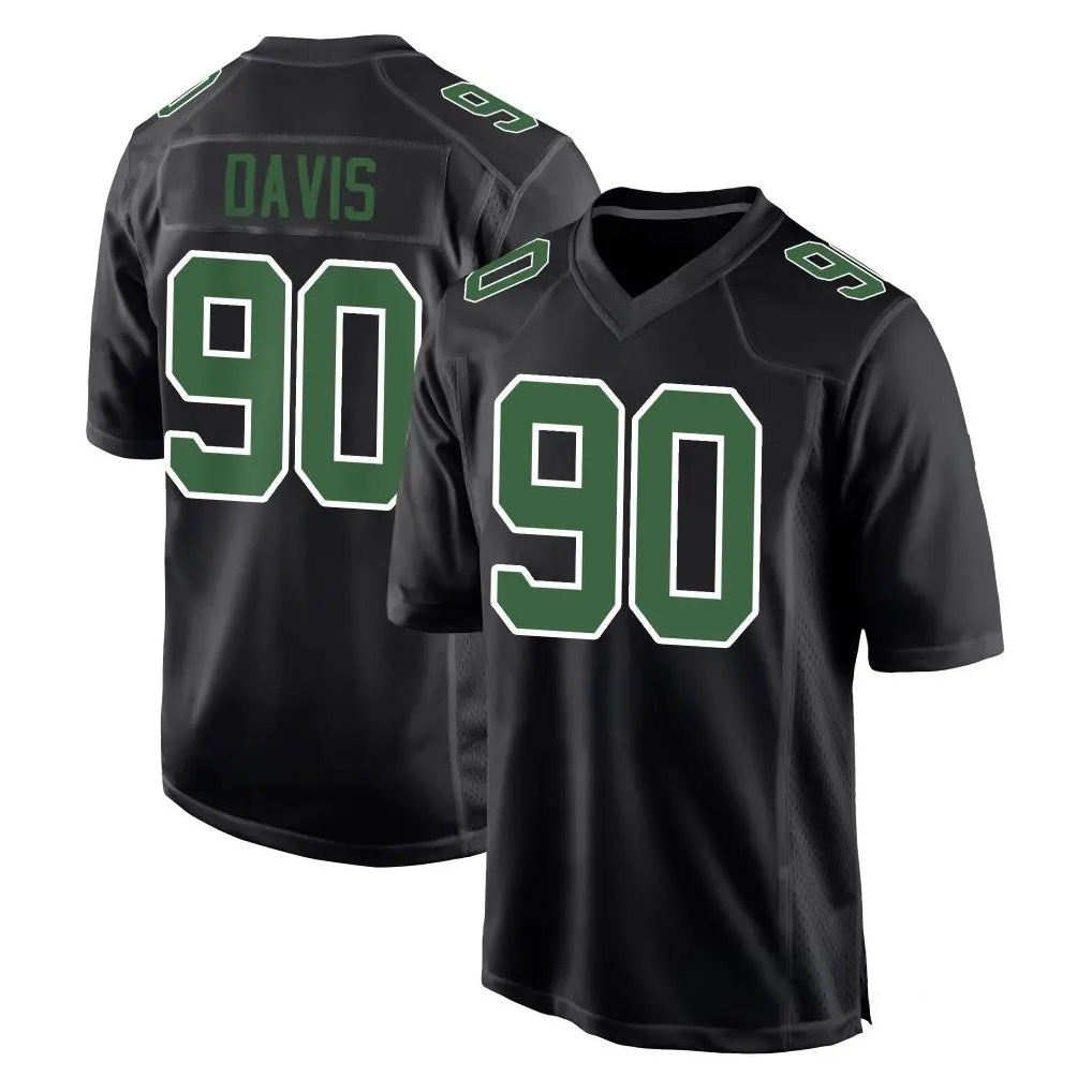 Blackjersey P.Eagles #90 Jordan Davis Player Carbon Green Fashion Home Game Stitched Jerseys