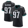 Blackjersey P.Eagles #97 Moro Ojomo Player Black Game Home Stitched Jerseys