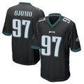 Blackjersey P.Eagles #97 Moro Ojomo Player Black Home Game Stitched Jerseys