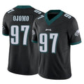 Blackjersey P.Eagles #97 Moro Ojomo Player Black Limited Vapor F.U.S.E. Home Game Stitched Jerseys
