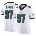 Blackjersey P.Eagles #97 Moro Ojomo Player White Limited Vapor F.U.S.E. Home Game Stitched Jerseys