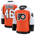 Blackjersey P.Flyers #46 Trevor Zegras Orange Home Breakaway Jerseys