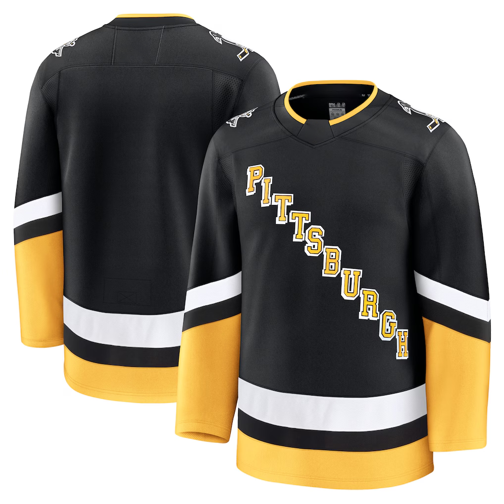 Blackjersey P.Penguins Black Alternate Premium Jerseys