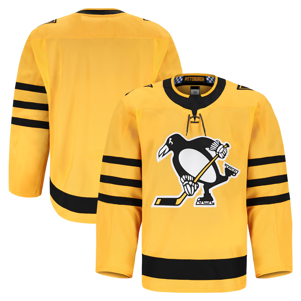 Blackjersey P.Penguins Gold Alternate Authentic Pro Jerseys