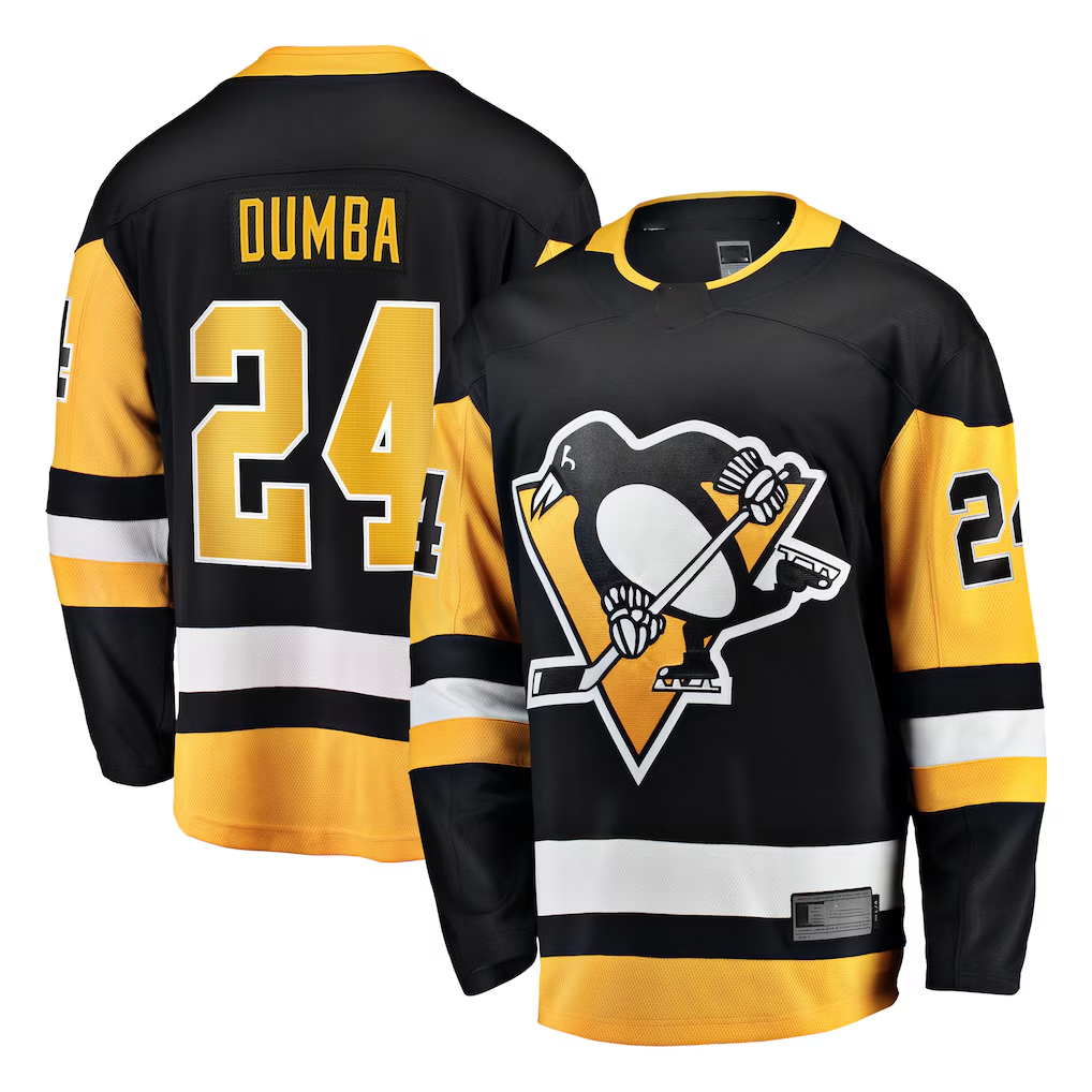 Blackjersey P.Penguins #24 Matt Dumba Black Home Breakaway Jerseys