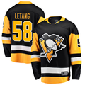 Blackjersey P.Penguins #58 Kris Letang Black Home Breakaway Jerseys