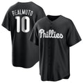 Blackjersey P.Phillies #10 J.T. Realmuto Player Black Alt Fashion Home Game Stitched Jerseys