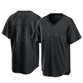 Blackjersey P.Phillies #10 J.T. Realmuto Player Black Pitch Fashion Limited T-shirt Stitched Jerseys