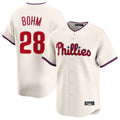 Blackjersey P.Phillies #28 Alec Bohm Player Cream Home Limited Stitched Jerseys