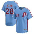 Blackjersey P.Phillies #28 Alec Bohm Player Light Blue Home Limited Stitched Jerseys
