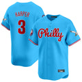 Blackjersey P.Phillies #3 Bryce Harper Player Light Blue Phillies & Eagles Vapor Premier Limited Stitched Jerseys