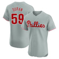 Blackjersey P.Phillies #59 Jhoan Duran Player Gray Home Limited Elite Stitched Jerseys