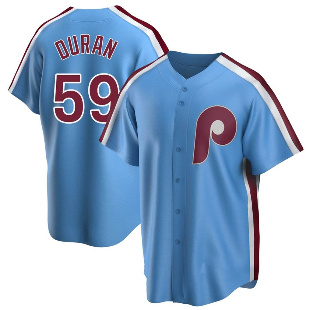 Blackjersey P.Phillies #59 Jhoan Duran Player Light Blue Home Limited Game Stitched Jerseys
