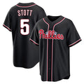Blackjersey P.Phillies #5 Bryson Stott Player Black Fashion Out Home Game Stitched Jerseys