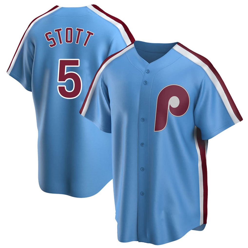 Blackjersey P.Phillies #5 Bryson Stott Player Light Blue Home Game Stitched Jerseys