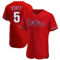 Blackjersey P.Phillies #5 Bryson Stott Player Red Home Limited Elite Stitched Jerseys