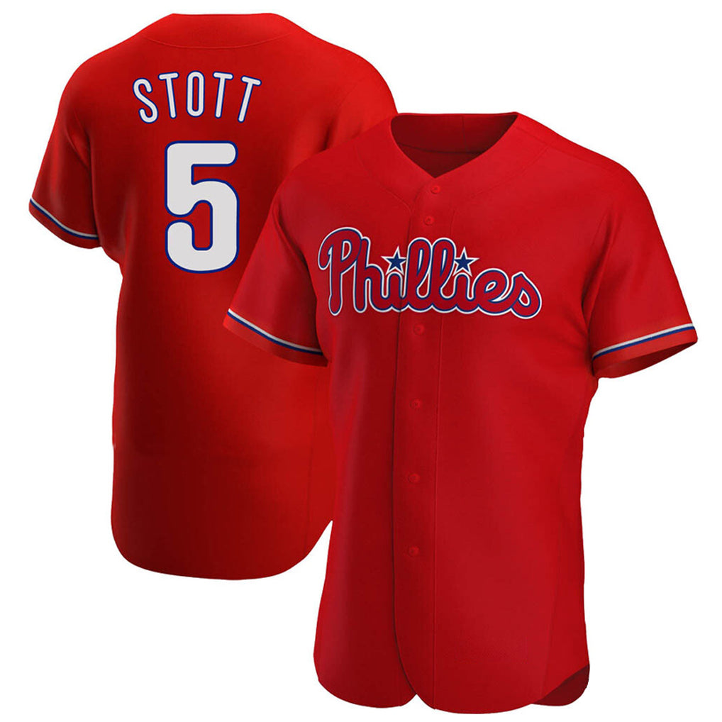 Blackjersey P.Phillies #5 Bryson Stott Player Red Home Limited Elite Stitched Jerseys