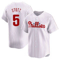 Blackjersey P.Phillies #5 Bryson Stott Player White Home Limited Stitched Jerseys